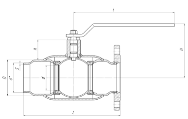 Кран шаровый комбинированый КШ.К.П.ALSO RS - 2